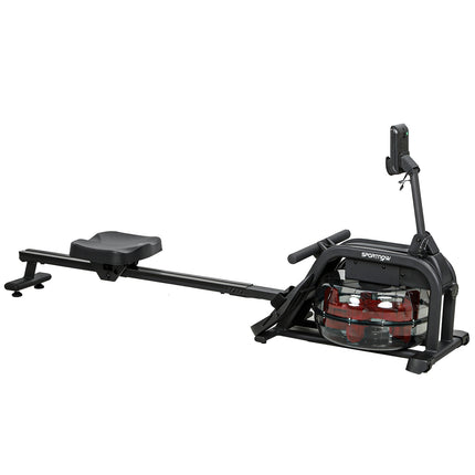 Water Rowing Machine, 6-11L Tank, LCD Monitor, 135kg Capacity