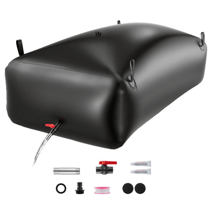 Water Storage Bladder, 1000L Collapsible PVC, Black