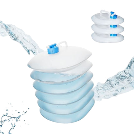 Water bottle collapsible in sets of 4 oval
