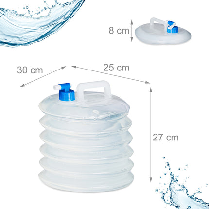 Water bottle collapsible in sets of 4 oval