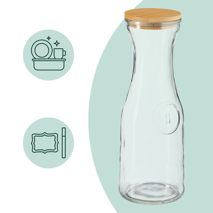 Water carafe with lid in set