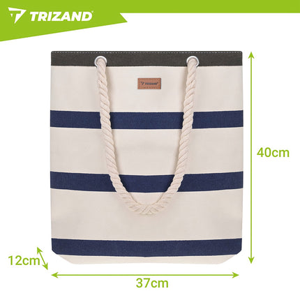 Waterproof 18L Beach Bag with Zipper and Inner Pocket