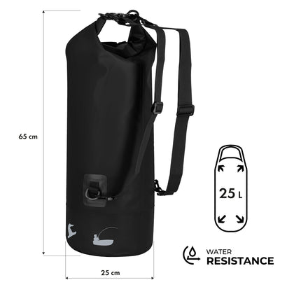Waterproof 25L Backpack, Black