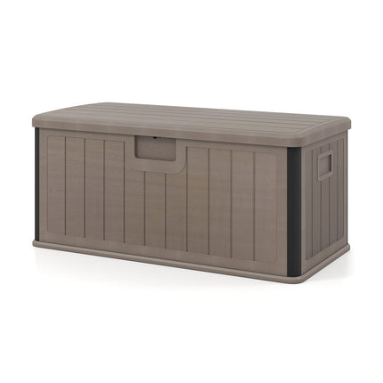 Waterproof 378L Garden Storage Box with Lockable Lid