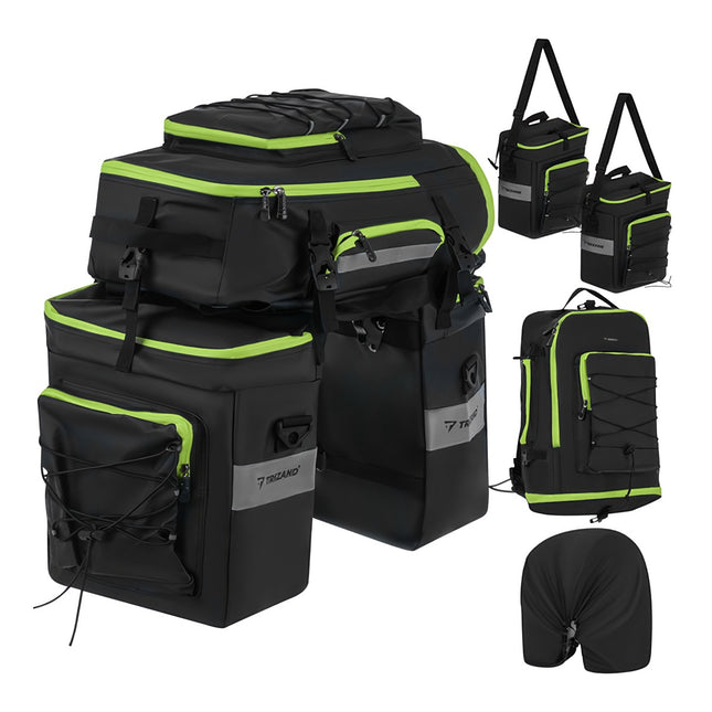 Waterproof 65L Bicycle Bag – 3-in-1 Pannier & Backpack
