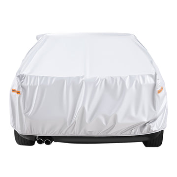 Waterproof Car Cover for Full-Size Sedans, Zipper, Cotton Lined