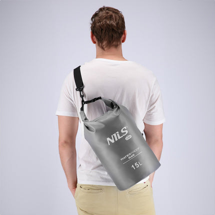 Waterproof Gray Bag, 15L Capacity