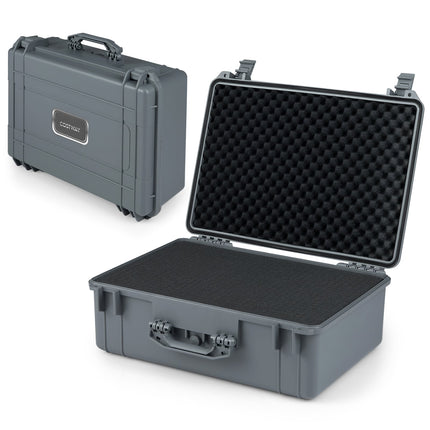 Waterproof Hard Shell Camera Case, 22", Adjustable Foam
