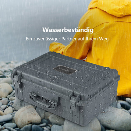 Waterproof Hard Shell Camera Case, 22", Adjustable Foam