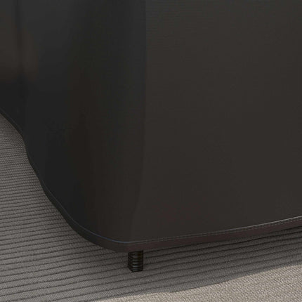 Waterproof L-Shaped Sofa Cover, 250x250x79 cm, Black
