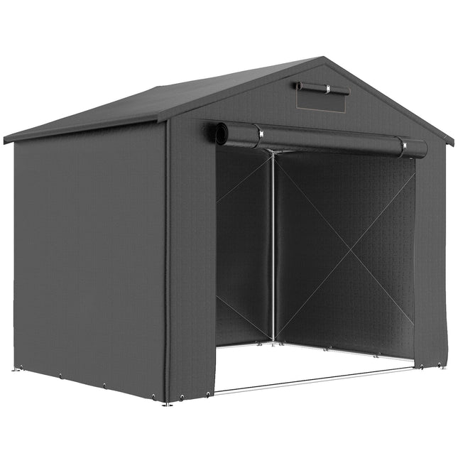 Waterproof Outdoor Shelter, 2.5x1.8m, Roll-Up Door
