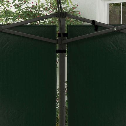 Waterproof Pavilion Sidewalls with Windows, 2-Pack, Green
