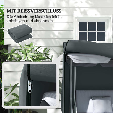 Waterproof Swing Cover, 3-Seater, Oxford Fabric, 220x125x172 cm