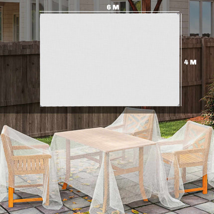 Waterproof Tarp 4x6m, 140g/m², UV-Stable with Grommets