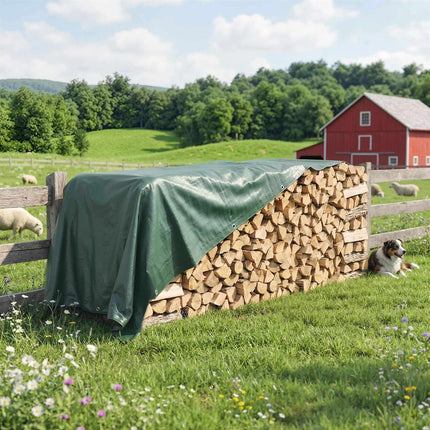 Waterproof Tarp 4x6m, Tear-Resistant, UV-Stable, Green