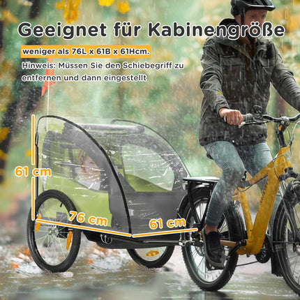 Waterproof Trailer Cover for Kids, UV Protection, 76x61x61 cm