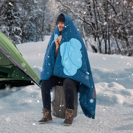 Waterproof Wearable Camping Blanket, 75 x 52 In