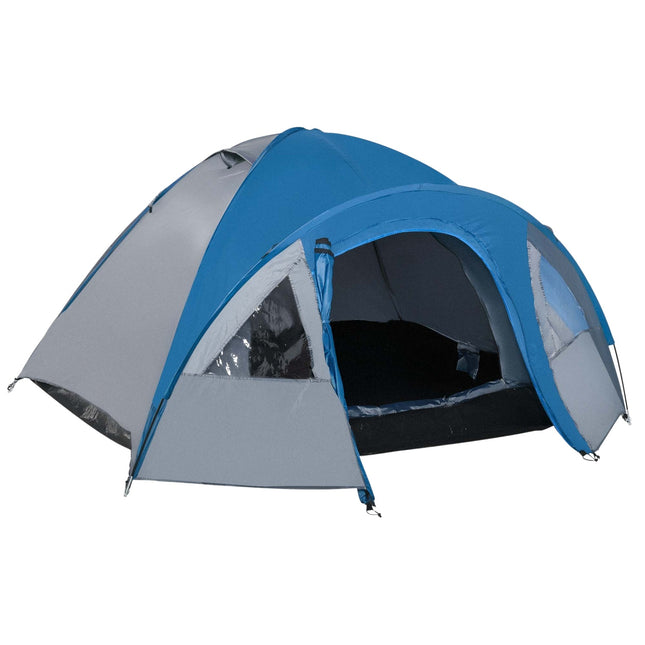 Waterproof dome tent for 4 people - 4 seasons, mosquito net