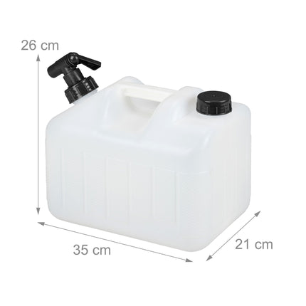 Water tank with faucet
