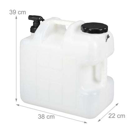 Water tank with faucet