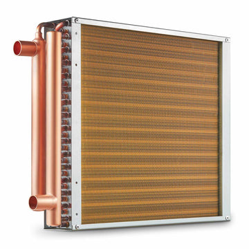 Water-to-Air Heat Exchanger 16x16 in, 3-Row, 3/8 in Ports