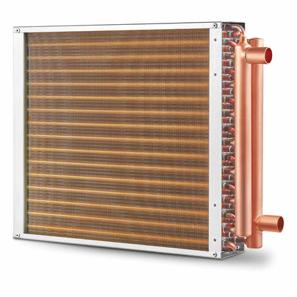 Water-to-Air Heat Exchanger 16x16 in, 3-Row, 3/8 in Ports