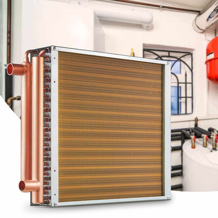 Water-to-Air Heat Exchanger 16x16 in, 3-Row, 3/8 in Ports