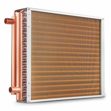 Water-to-Air Heat Exchanger 18x20 in, 3-Row, 3/8 in Ports