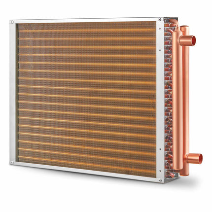Water-to-Air Heat Exchanger 18x20 in, 3-Row, 3/8 in Ports