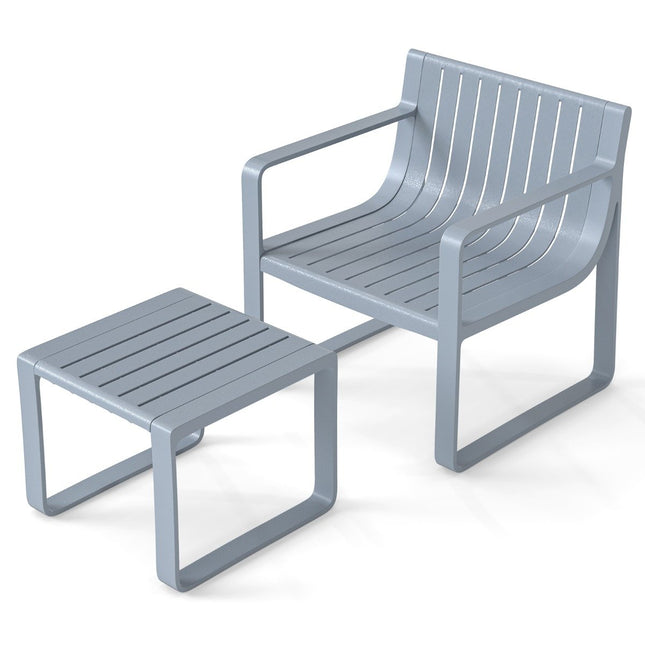 Weatherproof 2-Piece Outdoor Furniture Set with Table