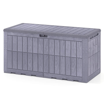 Weatherproof 455L Outdoor Storage Box with Lockable Lid