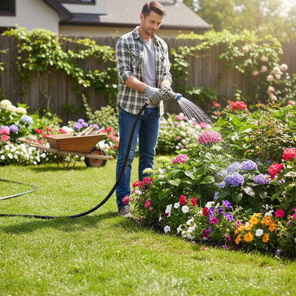 Weatherproof Black Garden Hose – UV-Resistant, Flexible