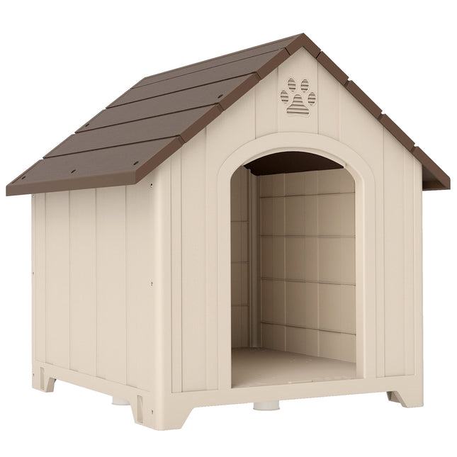 Weatherproof Dog House 88 x 79 x 89 cm, Raised Floor