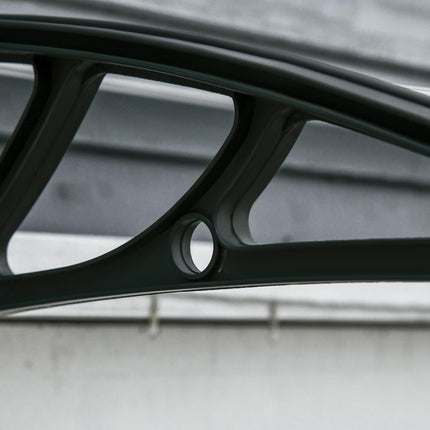 Weatherproof Door Canopy, Transparent Polycarbonate, 110x60 cm