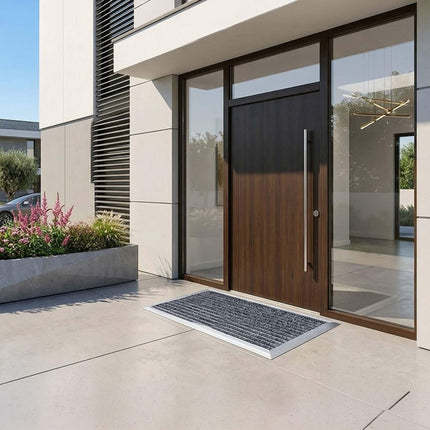 Weatherproof Entrance Mat – Aluminum Frame, Non-Slip