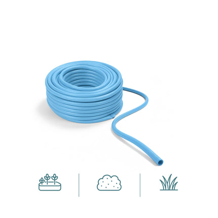 Weatherproof Garden Hose, Light Blue, UV-Resistant