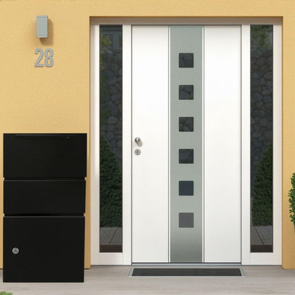 Weatherproof Metal Parcel Box with Lockable Compartment