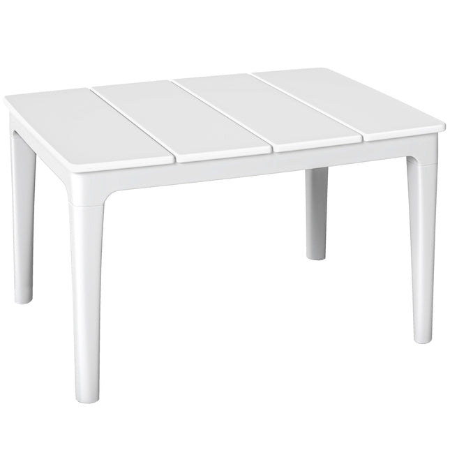 Weatherproof Plastic Outdoor Side Table, 70x53 cm, 35 kg Capacity