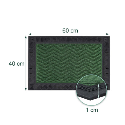 Weatherproof Polypropylene Doormat, 60 x 40 cm