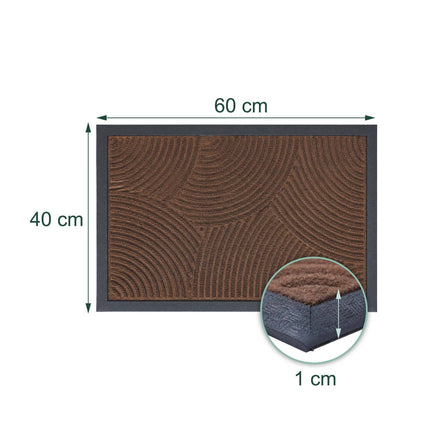 Weatherproof Polypropylene Doormat, 60 x 40 cm