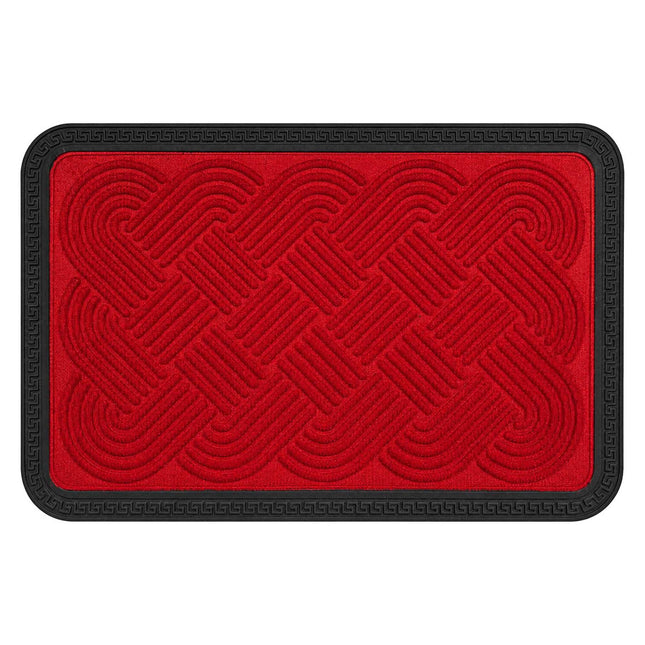 Weatherproof Red Doormat, 60 x 40 cm, Non-Slip