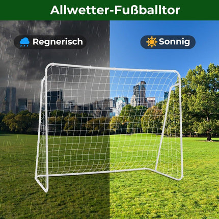 Weatherproof Soccer Goal with Net, 215 x 152 x 76 cm