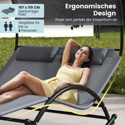 Weatherproof garden furniture set with aluminum frame and soft cushions. Balcony set with 2 chairs and table