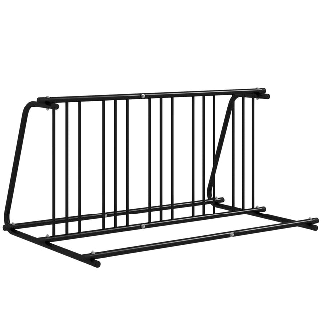Weather-resistant bicycle rack in steel for 6 bicycles