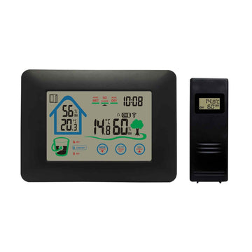 Weather station with clock