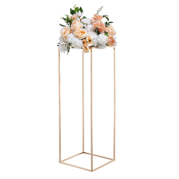 Wedding Flower Stand Set, 10 Piece 31.5 Inch Gold Metal