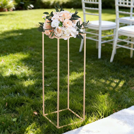 Wedding Flower Stands, 10-Pack 31.5 Inch Gold Columns