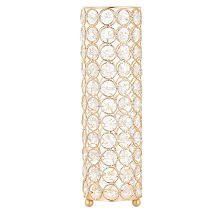 Wedding Flower Vase Set, 16 Pack, 26 cm Crystal Gold