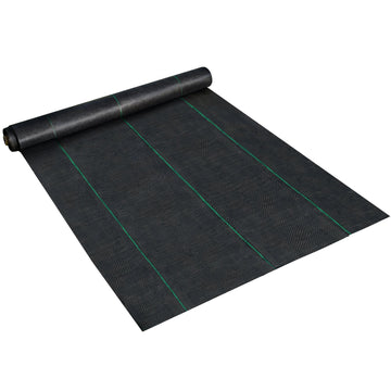 Weed Barrier Fabric, Woven PP, 6.5 Ft x 300 Ft