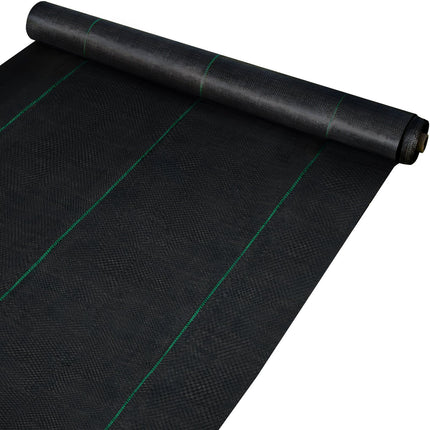 Weed Barrier Fabric, Woven PP, 6.5 Ft x 300 Ft